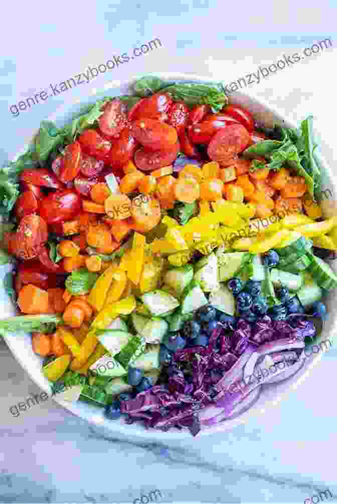 A Colorful And Vibrant Salad Featuring Fresh Vegetables, Fruits, And Herbs Happy Herbivore Light Lean: Over 150 Low Calorie Recipes With Workout Plans For Looking And Feeling Great