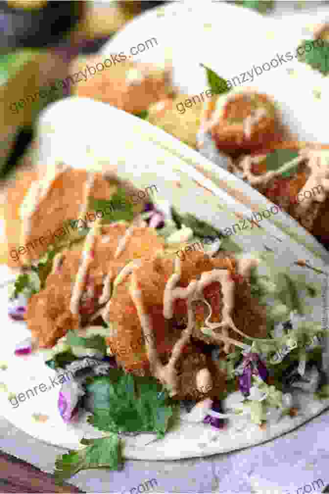 Delectable Air Fried Shrimp Tacos Garnished With Fresh Cilantro And Lime The Complete Air Fryer Cookbook: Amazingly Easy Recipes To Fry Bake Grill And Roast With Your Air Fryer