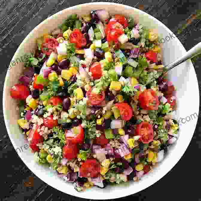 Healthy And Hearty Quinoa And Black Bean Salad, Ready In 30 Minutes. 500 Picnic Salad Recipes: The Best Ever Of Picnic Salad Cookbook