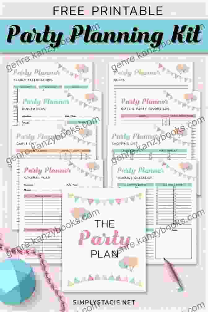 Image Of A Woman Planning A Party With Printouts The Party Planner: Printouts Budget Menu Beverage Planners Timetable Checklist Party Ideas Themes More