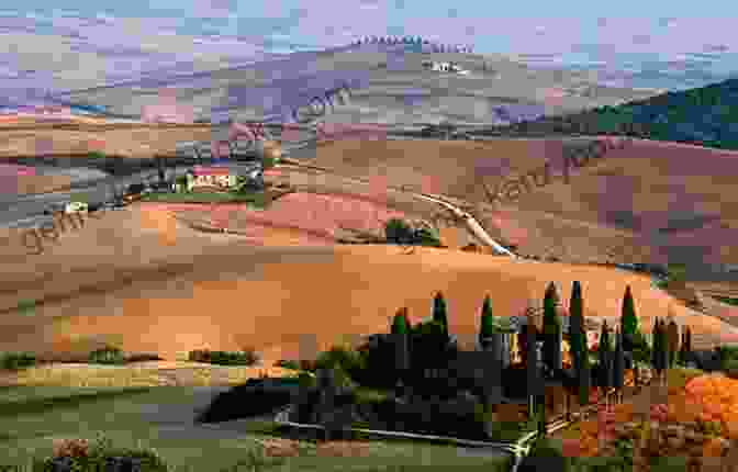 Rolling Hills Of Tuscany With Vineyards And Medieval Village In The Distance A Kitchen With A View: Seasonal Recipes From Alla Madonna Del Piatto Cooking School In Umbria Italy