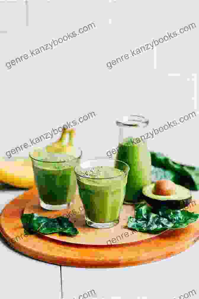 Vibrant Green Smoothie With Spinach, Kale, Avocado, Banana, And Almond Milk The Calm Kitchen: Mindful Recipes To Feed Body And Soul